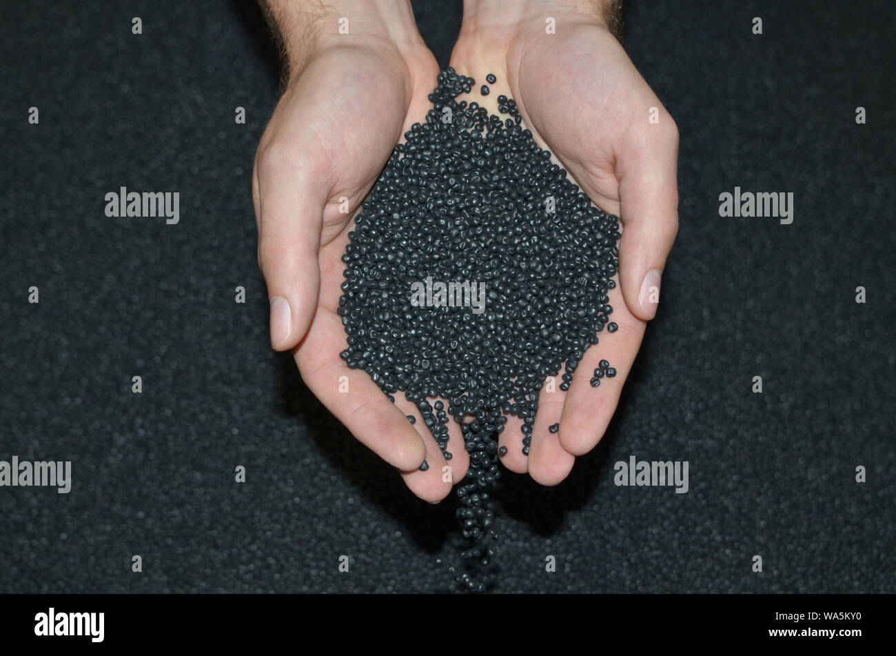 Farmacia test di resina polimerica in laboratorio Foto Stock