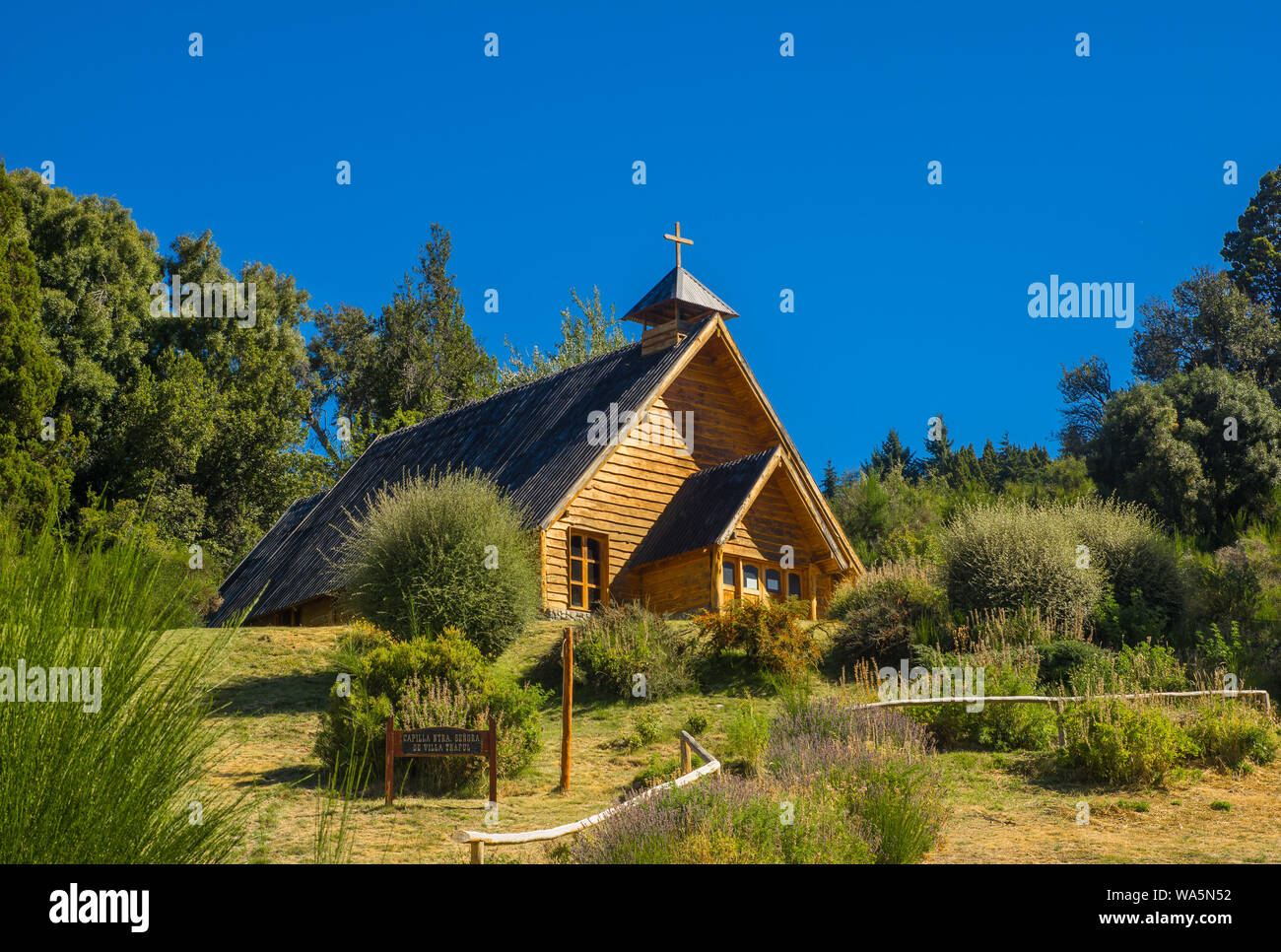 Lago Traful situato in Patagonia, luogo incantato, Argentina Foto Stock