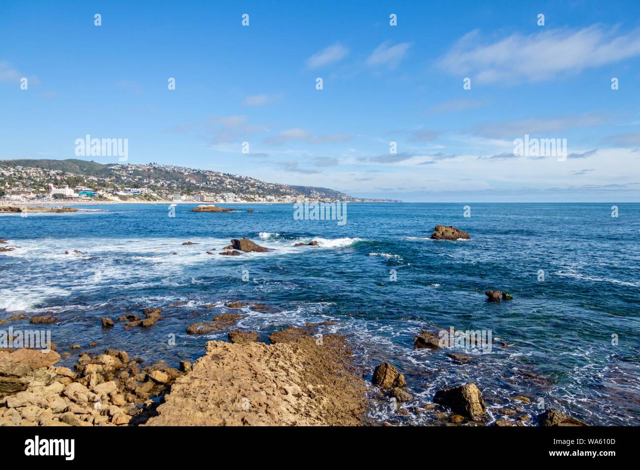 Laguna Beach costa in Orange County in California Foto Stock