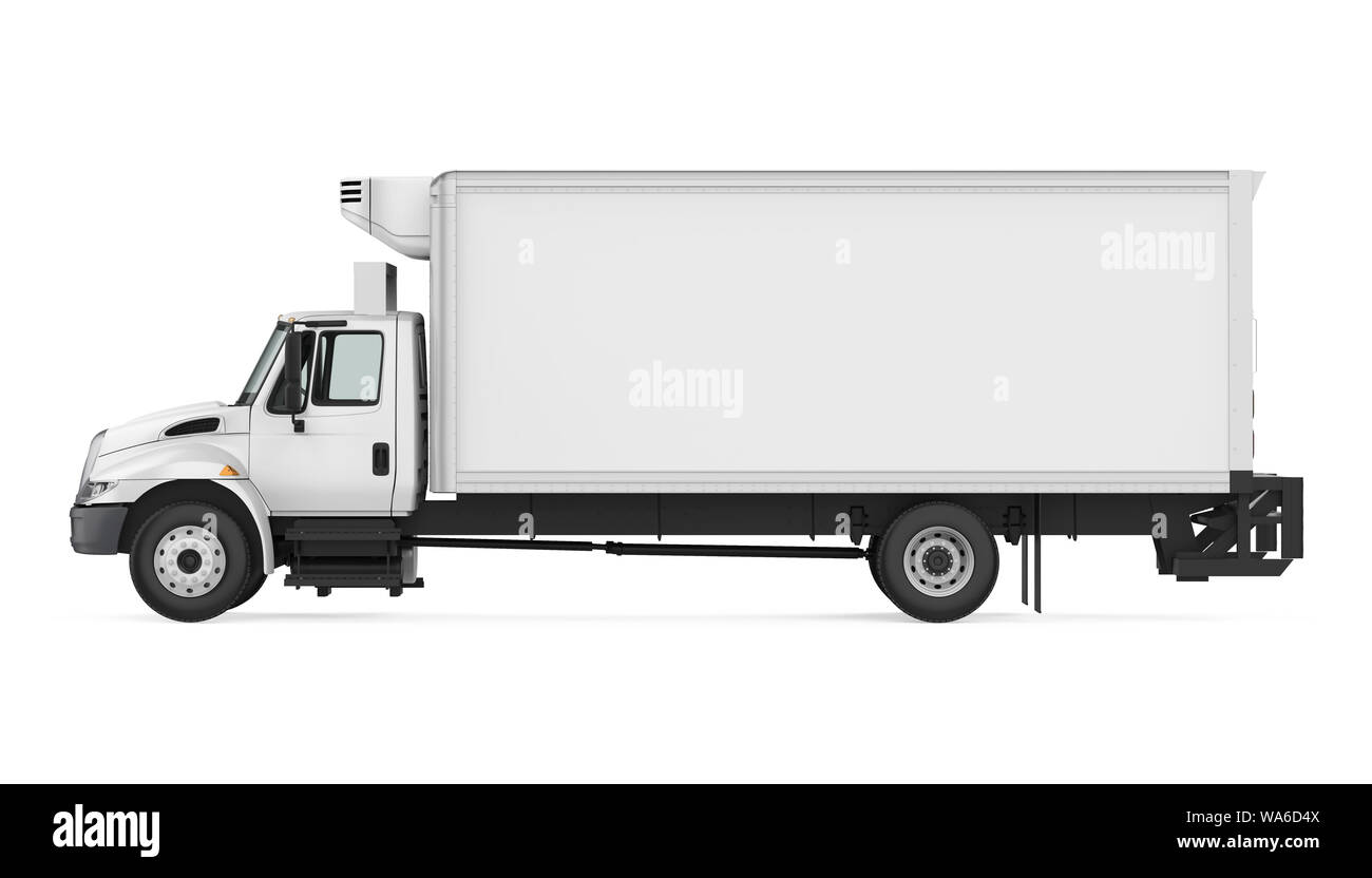 Camion Frigo isolato Foto Stock