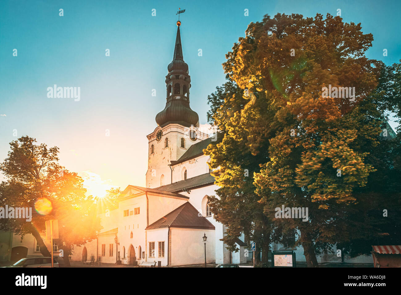 Tallinn, Estonia. La Cattedrale di Santa Maria Vergine o cupola chiesa. Famoso e popolare punto di riferimento. UNESCO - Sito Patrimonio dell'umanità. Foto Stock