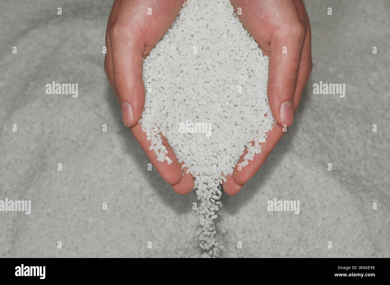 Farmacia test di resina polimerica in laboratorio Foto Stock