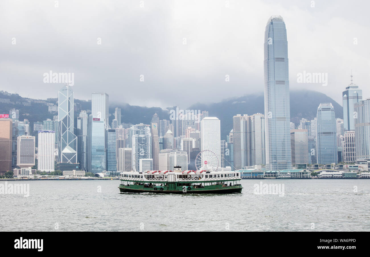 Skyline di Hong Kong Foto Stock