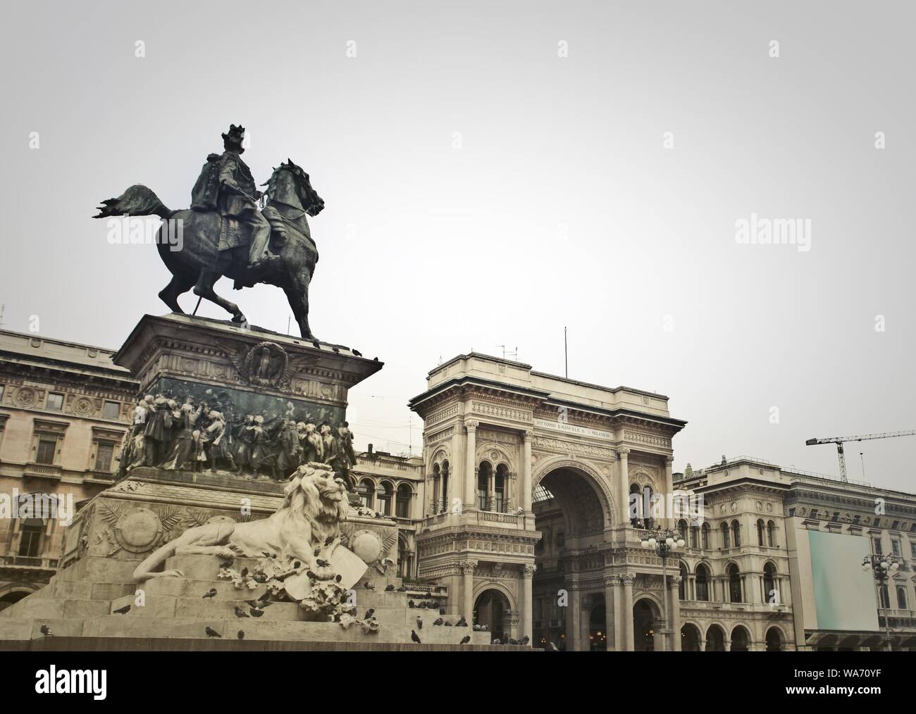 Foto di Galleria Vittorio Emanuele II a Milano Foto Stock