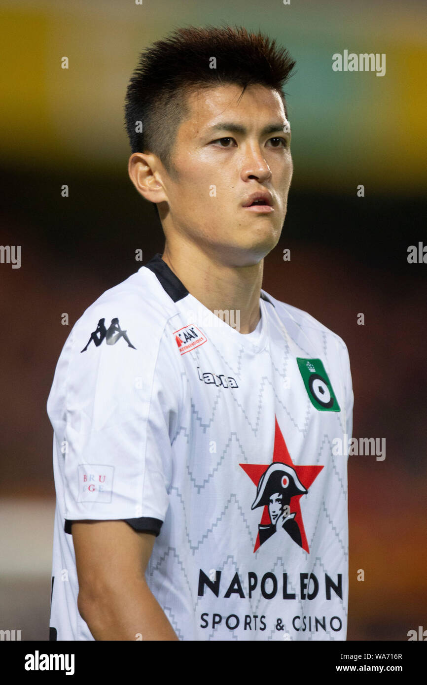 MECHELEN, Belgio - 17 agosto: Naomichi Ueda del Cercle durante la Jupiler Pro League Match Day 4 tra Kv Mechelen e Cercle Brugge Il 17 agosto 2019 a Mechelen in Belgio. (Foto di Frank Abbeloos/Isosport) Foto Stock