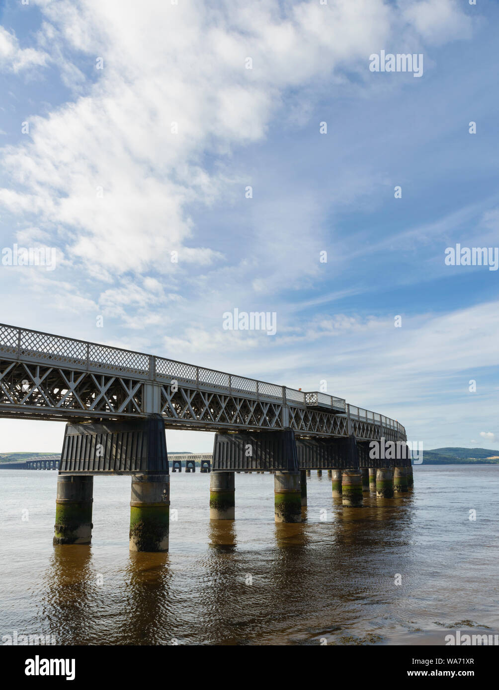 Tay Rail Bridge Dundee Tayside Scozia Scotland Foto Stock