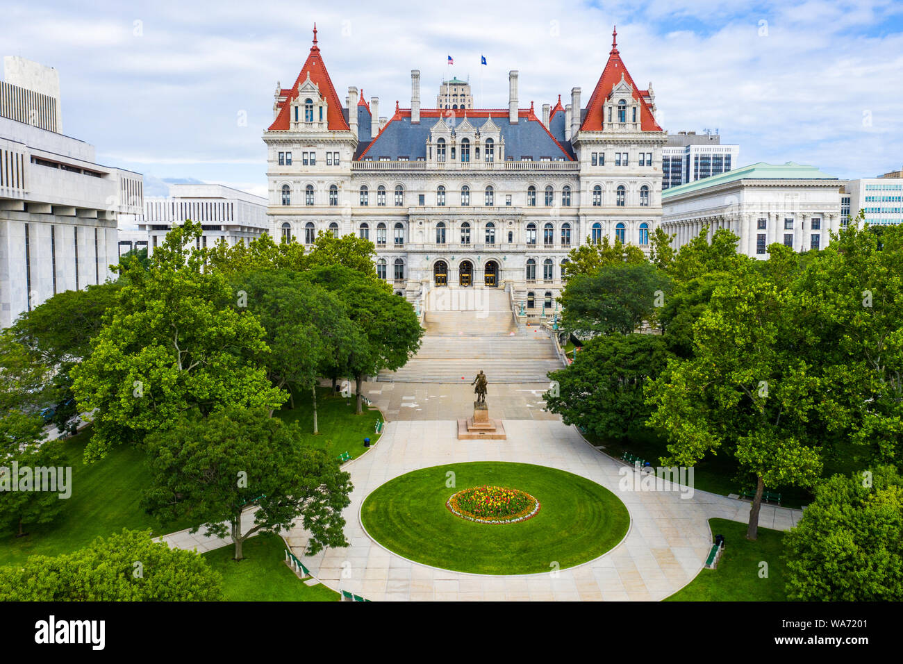 New York State Capitol, Albany, New York, Stati Uniti d'America Foto Stock