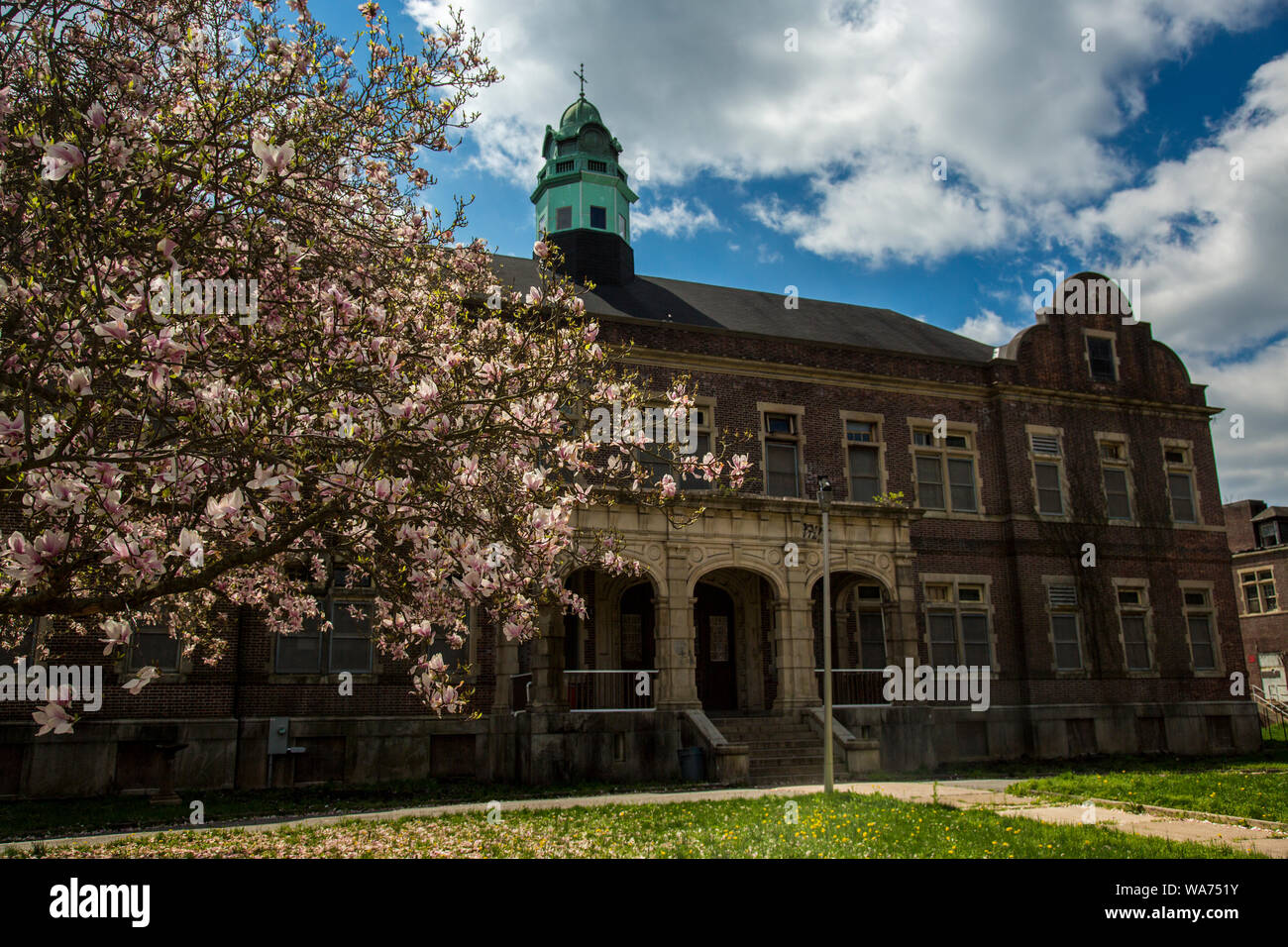 I resti della scuola Pennhurst la debole mentalità, per lo più confuso con l'essere un asilo, anche se le condizioni finì per essere quasi lo stesso. Foto Stock