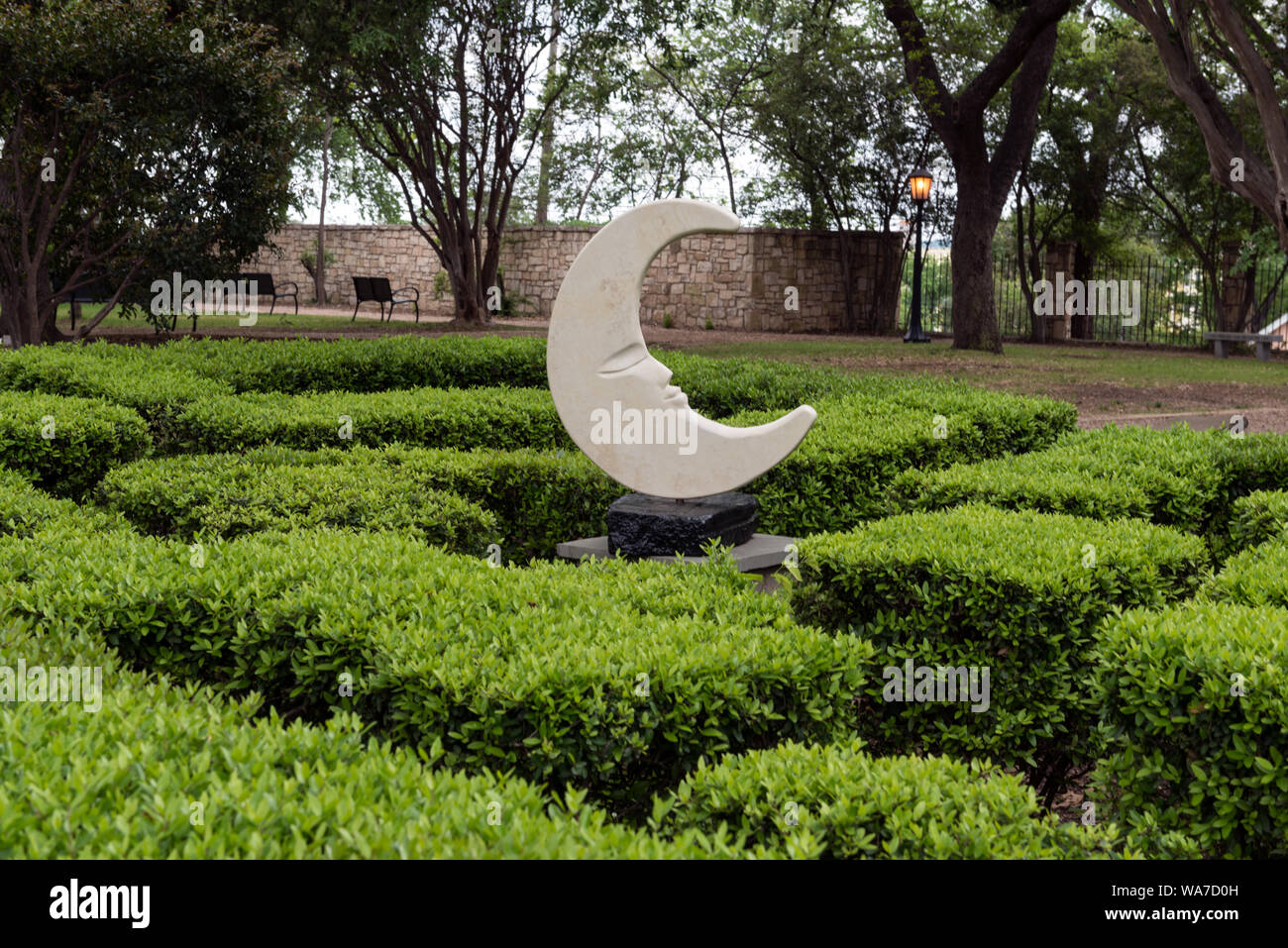 Opere d'arte sui motivi della Legazione francese museo, ad Austin, in Texas, dove l'Impero di Francia mantenuto una missione per due anni durante il periodo in cui il Texas era una nazione indipendente dal 1836 al 1846. Come suggerisce il nome, ora è una storica casa museo Foto Stock