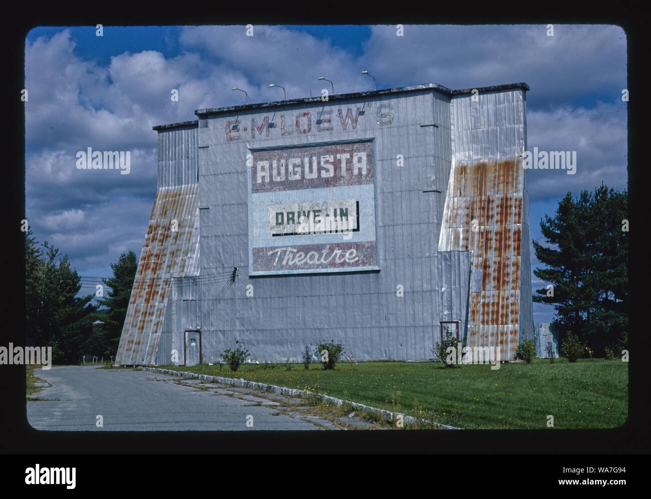 Augusta Drive-in Theatre, Route 11, Augusta, Maine Foto Stock