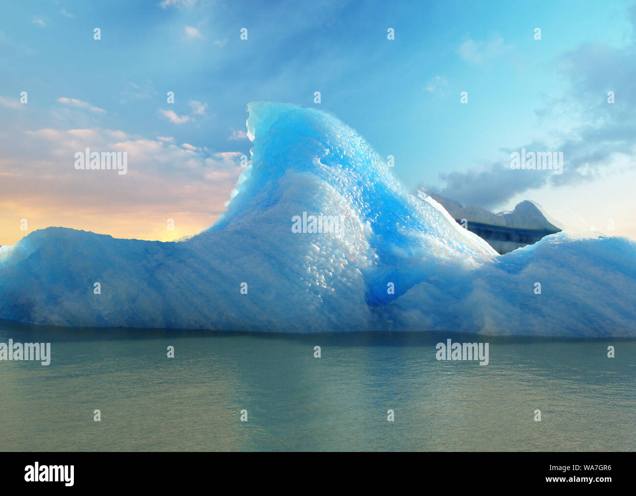 Argentina, i ghiacciai del parco nazionale, iceberg del ghiacciaio Spegazzini Foto Stock