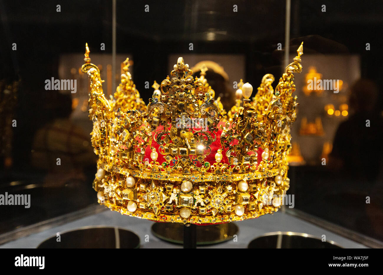Danimarca i Gioielli della Corona; Cristiano IV della corona risalente al  1596 nel castello di Rosenborg tesoro, Copenhagen DANIMARCA Europa Foto  stock - Alamy