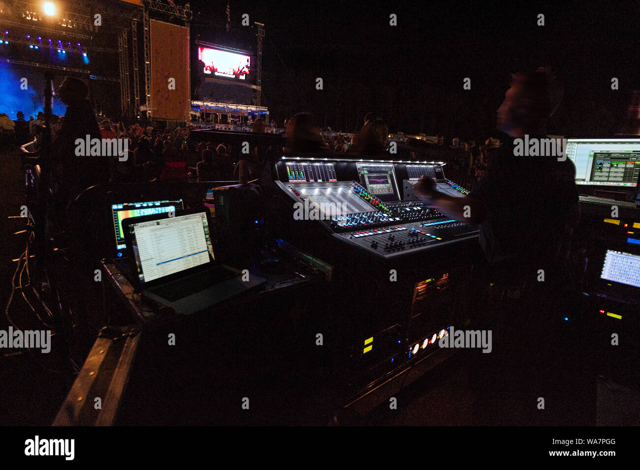 Vista della tavola armonica all'aperto il concerto di musica Foto Stock