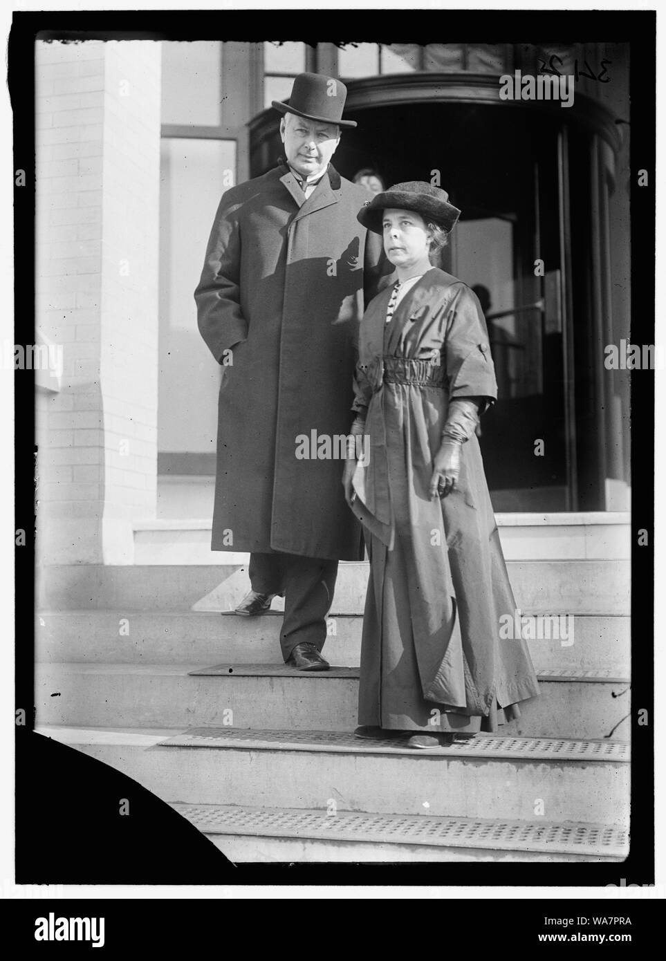 BURLESON, MRS. ALBERT SIDNEY CON POSTMASTER BURLESON GENERALE Foto Stock