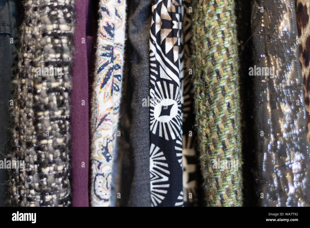 A Zen e ora Pre-Loved abbigliamento in Asheville, NC, Stati Uniti d'America Foto Stock