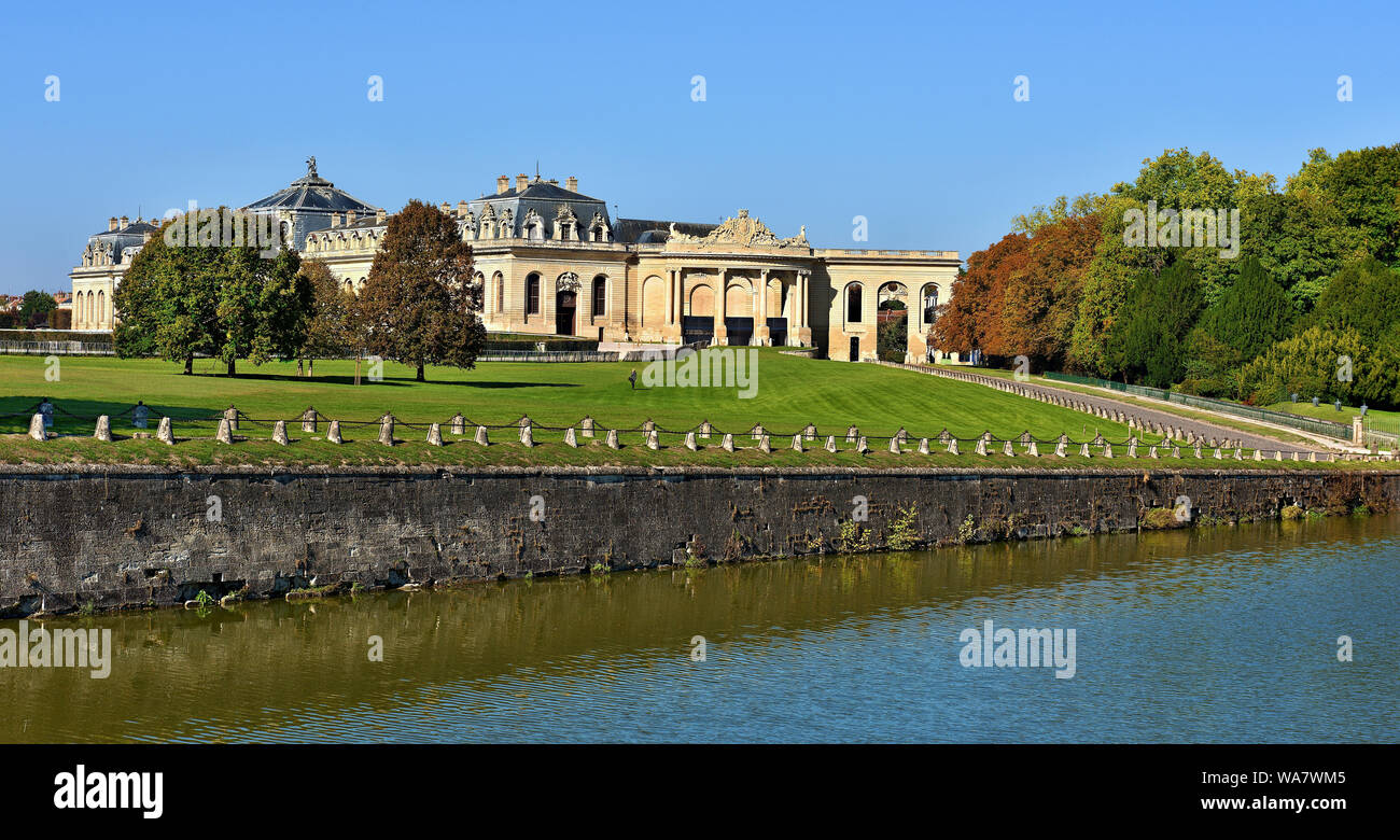 Grande maneggio presso il castello di Chantilly, Francia Foto Stock