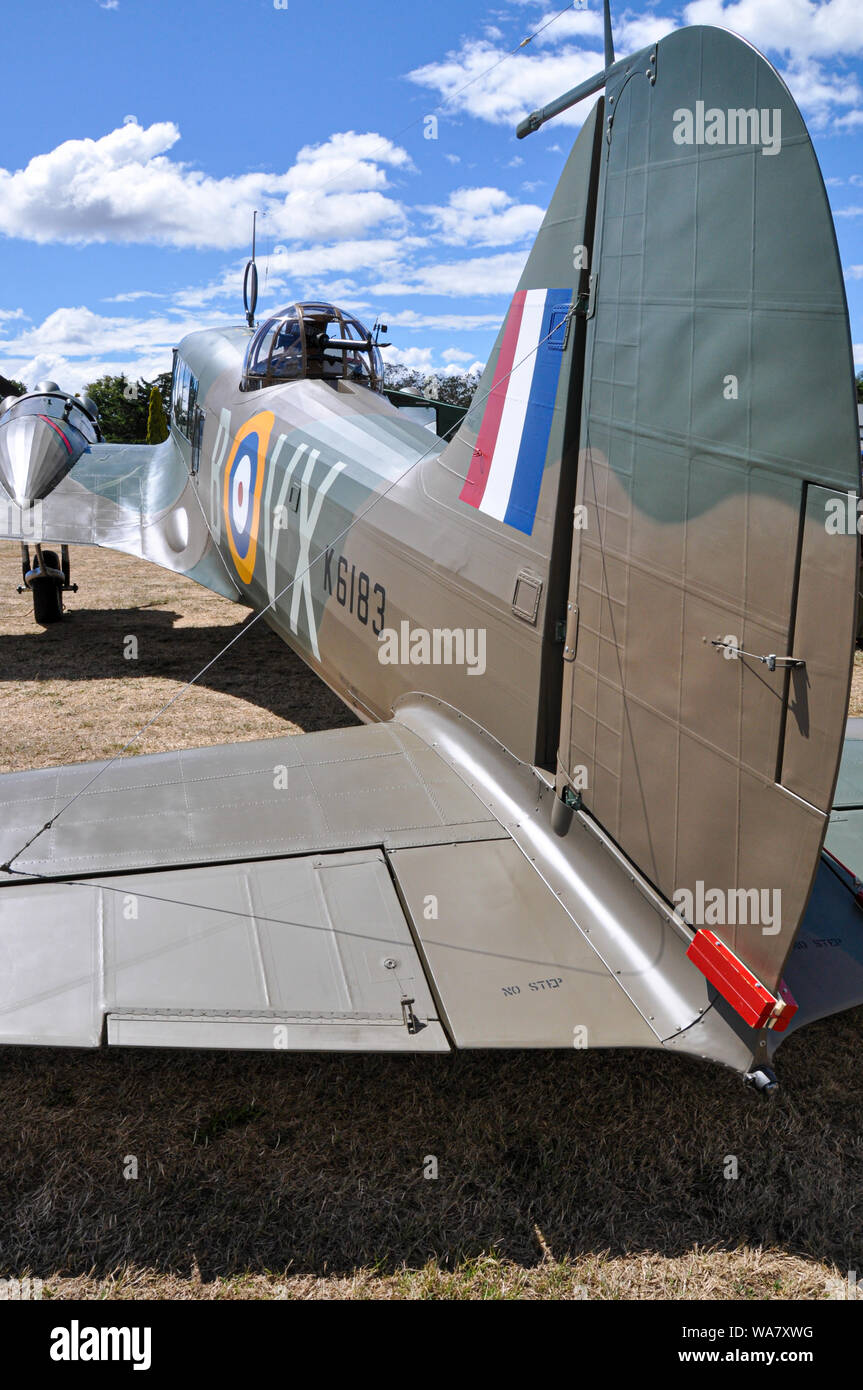 Avro Anson i, primo aereo della seconda guerra mondiale al Wings Over Wairarapa Airshow, Hood Aerodrome, Masterton, nuova Zelanda. Restaurato da Bill e Robyn Reid Foto Stock