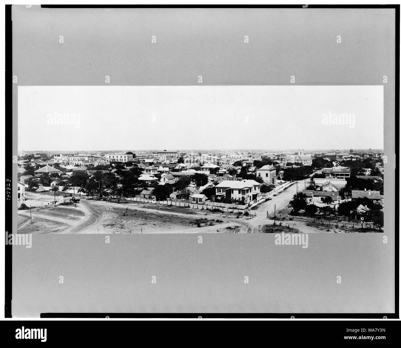 Brownsville, Texas, dalla torre wireless, Fort Brown Foto Stock