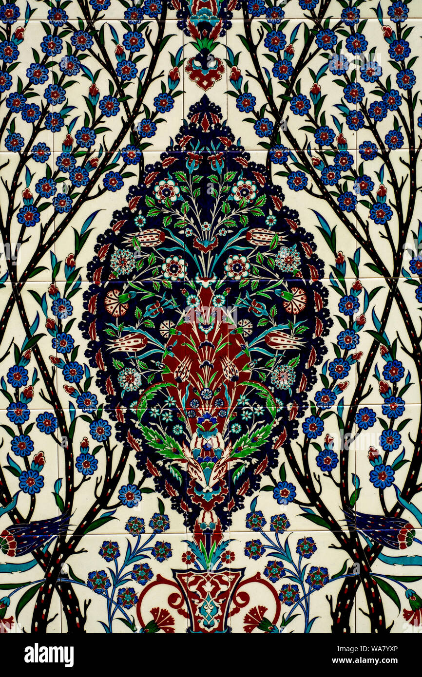 Piastrella ceramica e di stile Ottomano Foto Stock