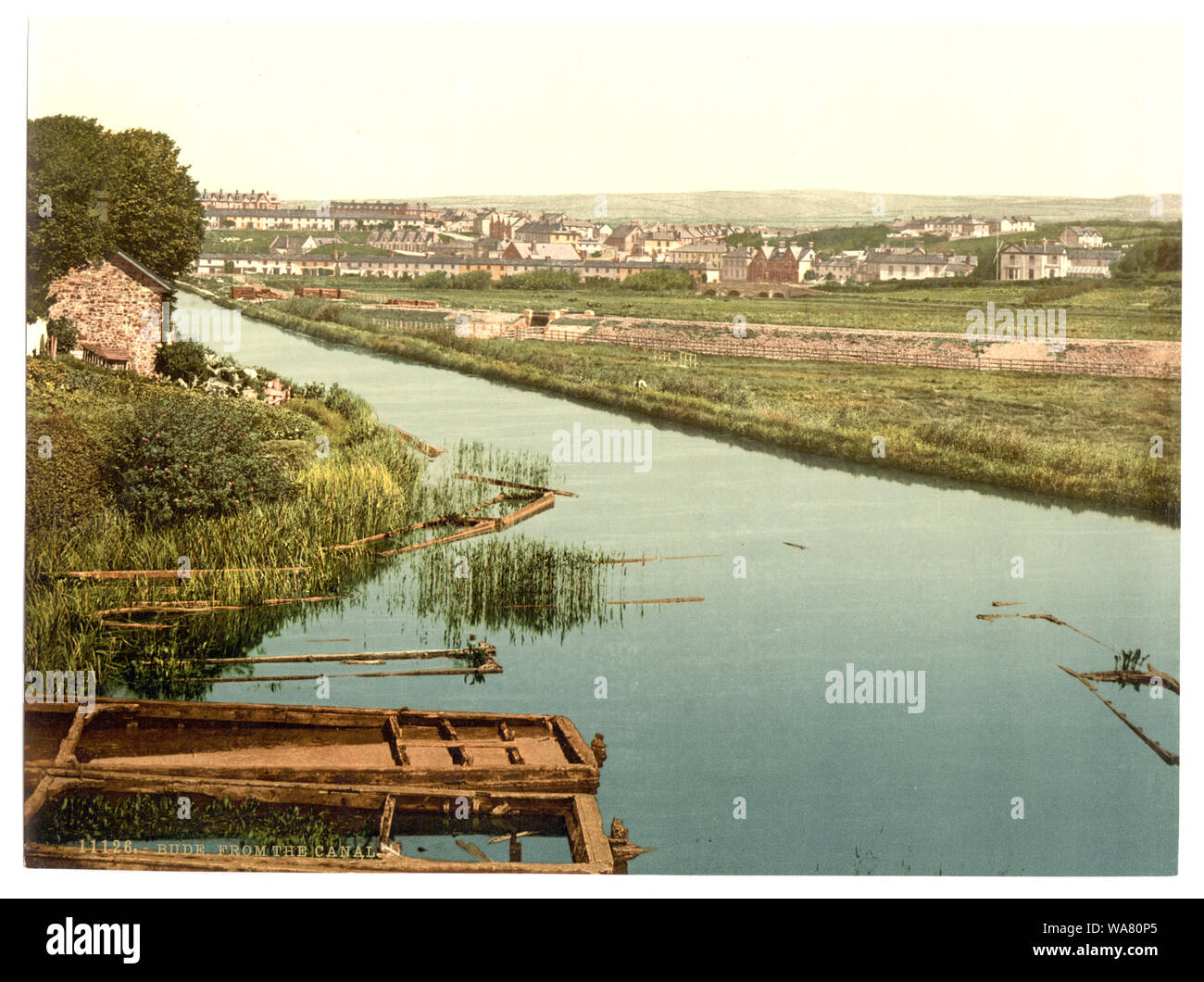 Bude, dal canal, Cornwall, Inghilterra; fa parte di: Viste delle isole britanniche, nella stampa Photochrom collection.; ulteriori informazioni circa la stampa Photochrom Collection è disponibile a http://hdl.loc.gov/loc.pnp/pp.pgz; stampa n. 11126.; titolo dalla Detroit Publishing Co., catalogo J-sezione estera, Detroit, Michigan. : Detroit Publishing Company, 1905. Foto Stock