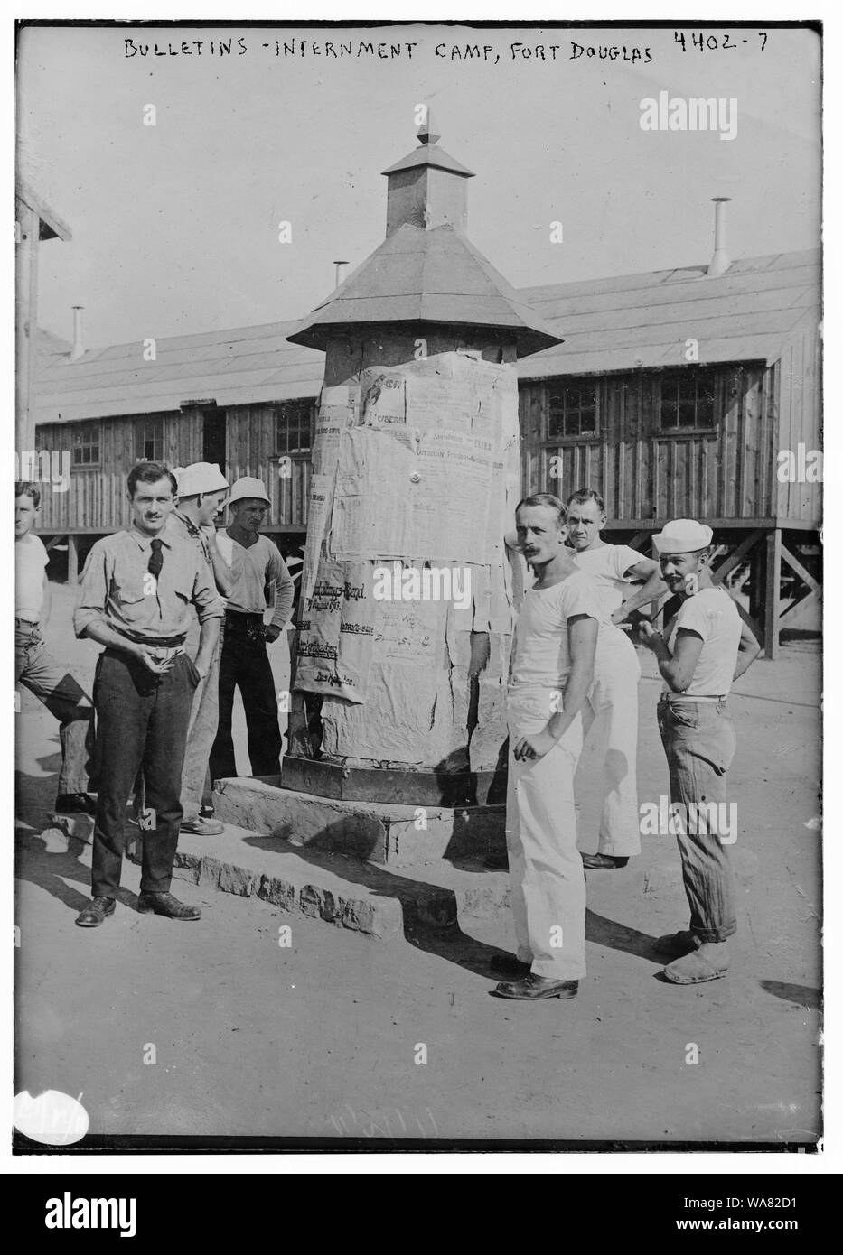 Bollettini -- internamento camp, Fort Douglas Foto Stock