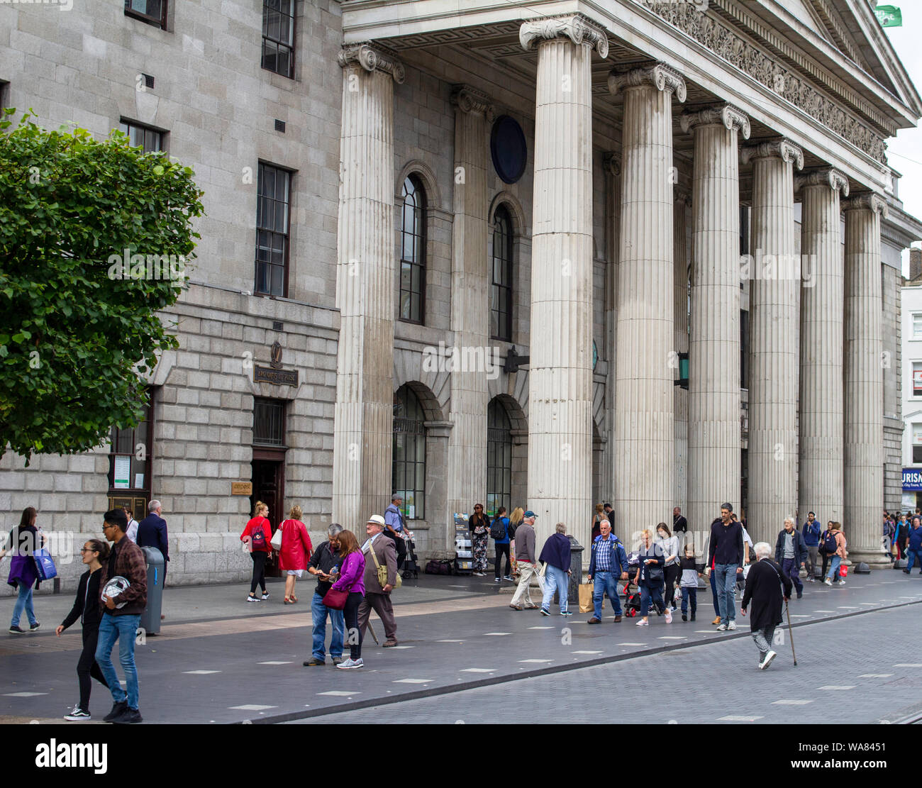 L'Ufficio Generale delle Poste(GPO) su O'Connell Street, Dublin, Irlanda.. Foto Stock