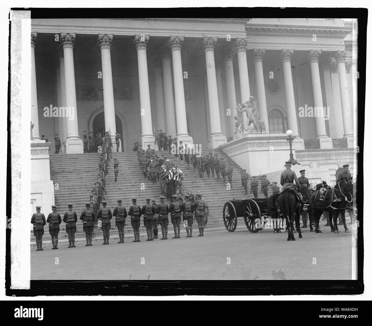 La sepoltura di un soldato sconosciuto Foto Stock