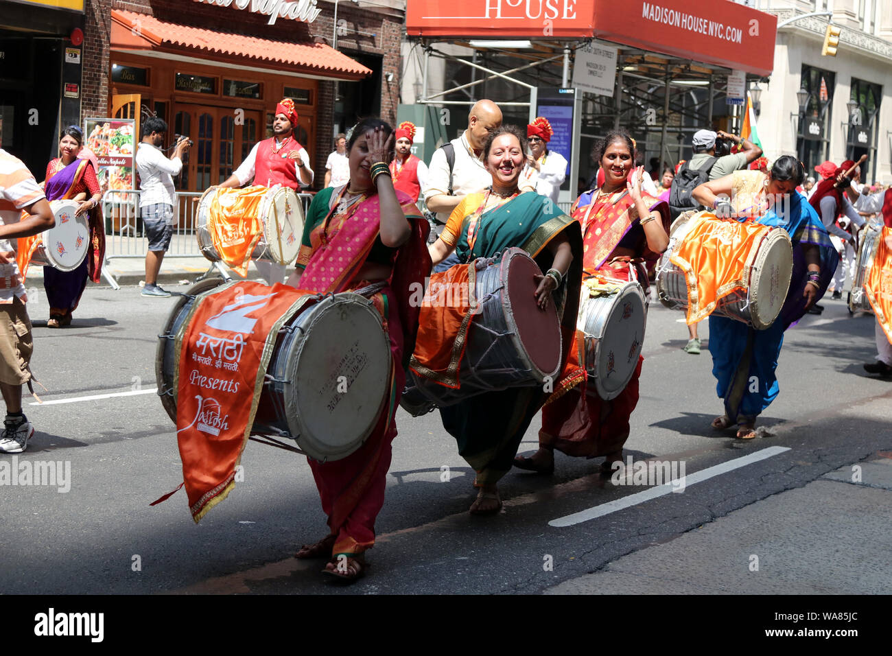 Indian Day Parade, New York, Stati Uniti d'America Foto Stock