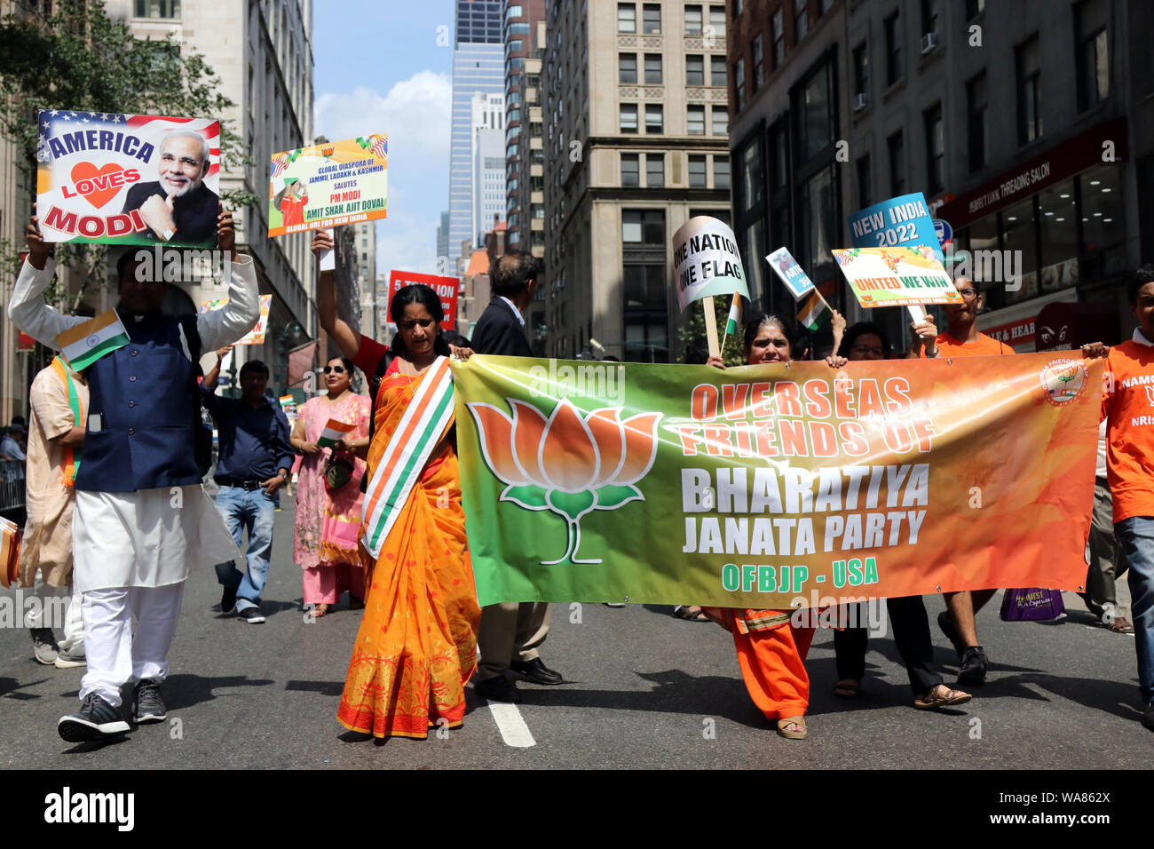 Indian Day Parade, New York, Stati Uniti d'America Foto Stock