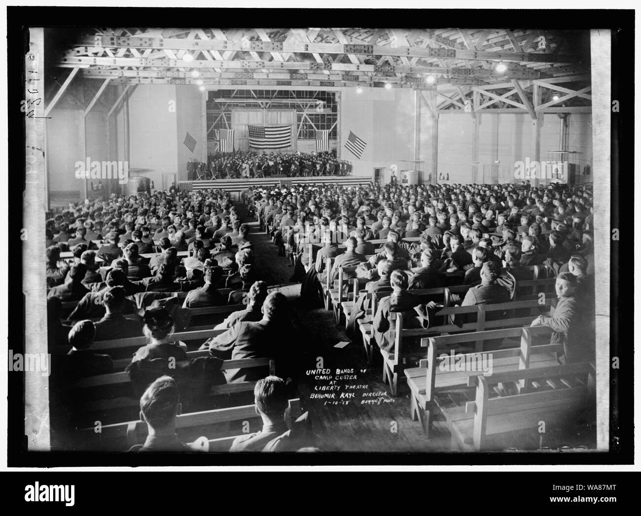 CAMP CUSTER bande militari Foto Stock