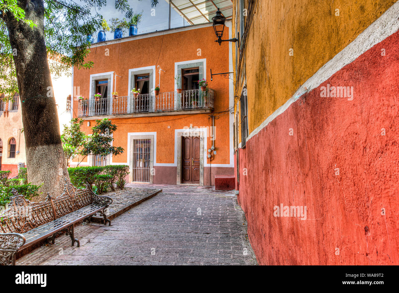 Plaza in Guanajuato, Messico Foto Stock