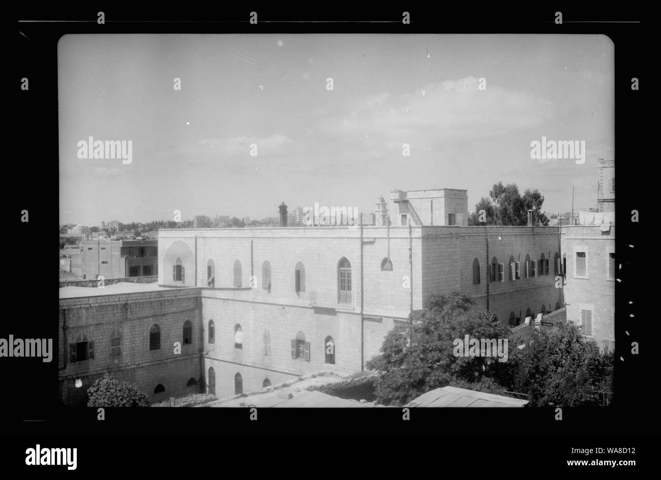 C.W.L. Hostel (all'interno di nuovo Gate) & panorami dal tetto Foto Stock