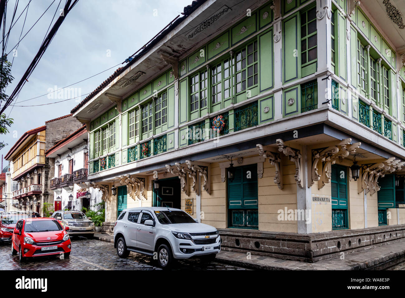 Edifici storici, Intramuros, Manila, Filippine Foto Stock