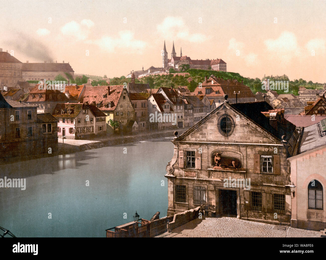 Michaelsberg, Bamberg, Baviera, Germania, circa 1900 Foto Stock