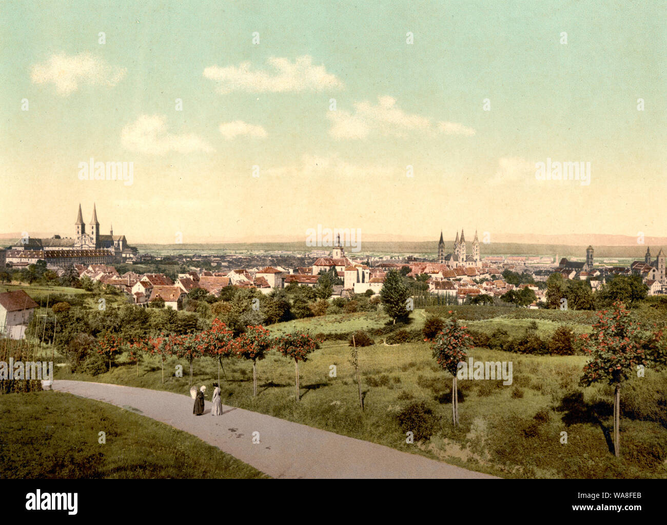 Bamberg, vista generale, Baviera, Germania, circa 1900 Foto Stock