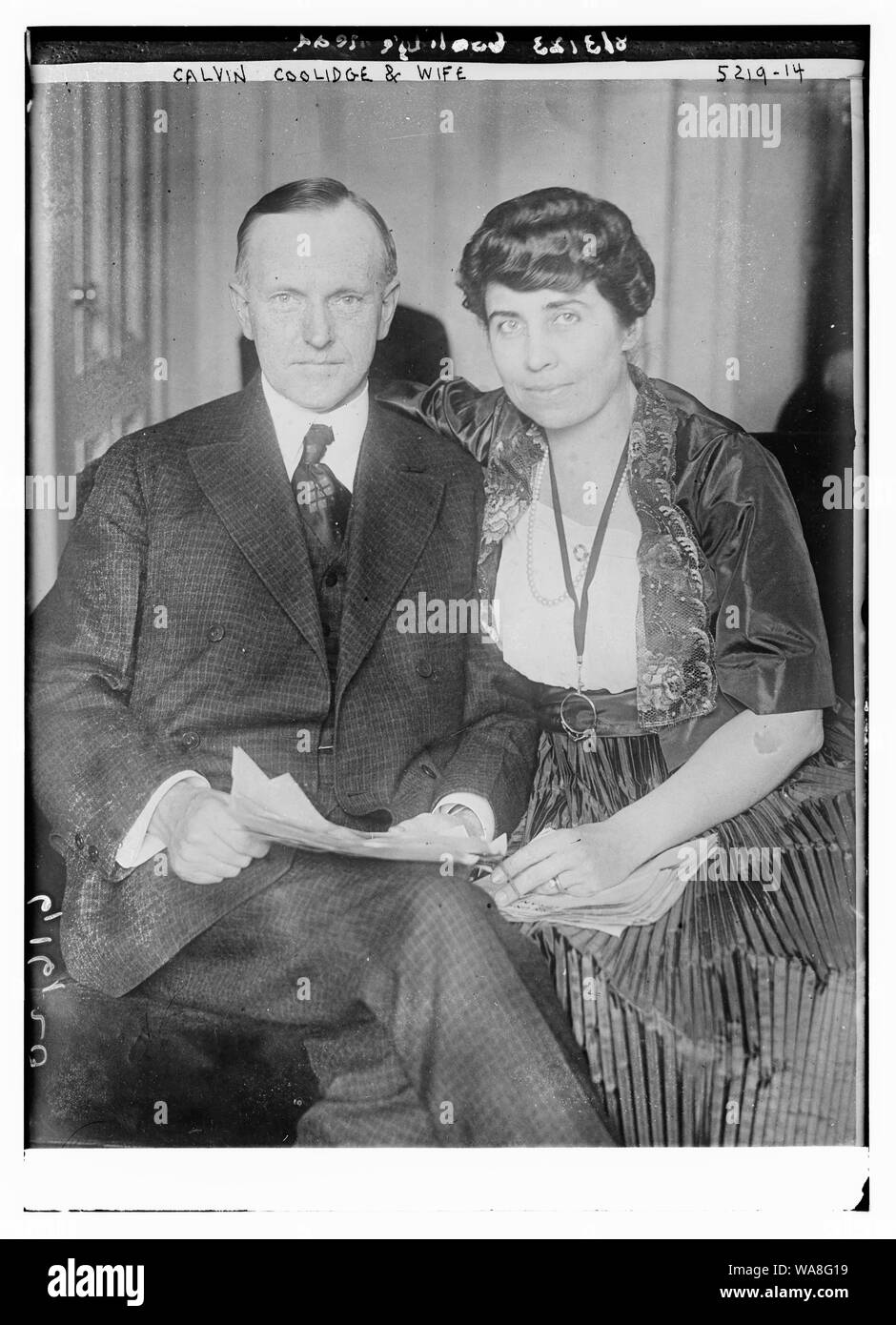 Calvin Coolidge e mia moglie Foto Stock