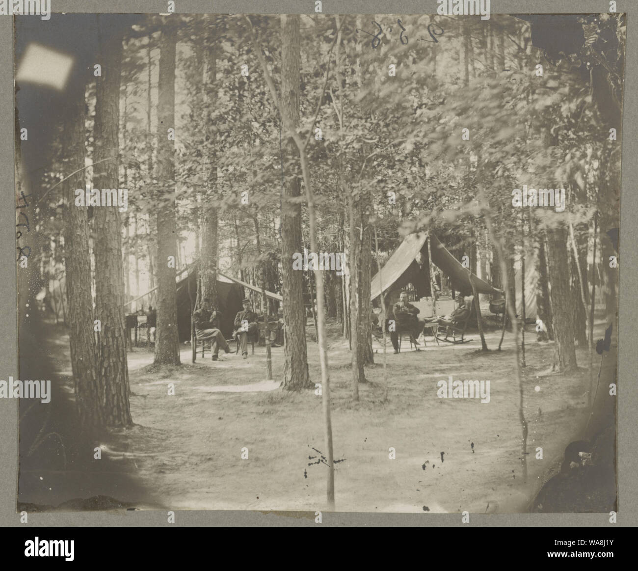 Il camp di società C & D, 1a messa. Cavalleria Foto Stock