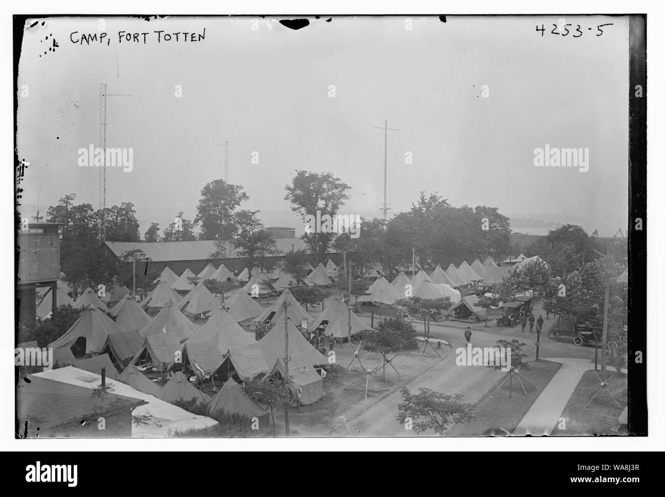 Camp, Fort Totten Foto Stock