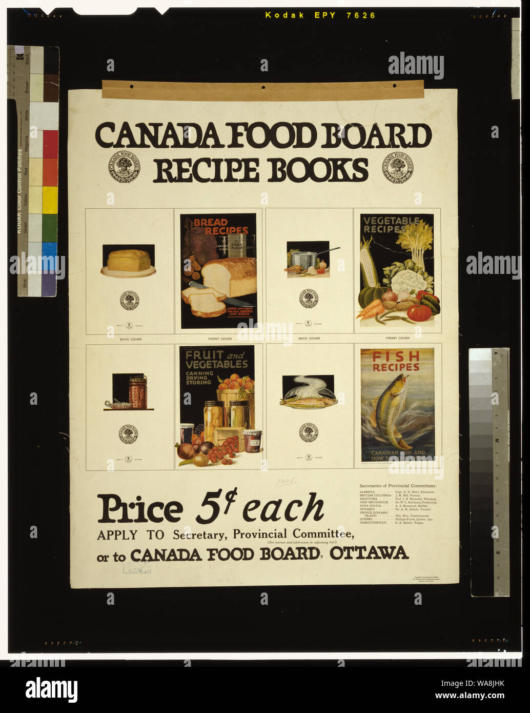 Canada pensione alimentare libri di ricette Foto Stock
