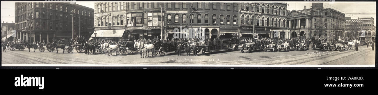 Il Cantone, Ohio Vigili del Fuoco, Ott 2, 1913 Foto Stock