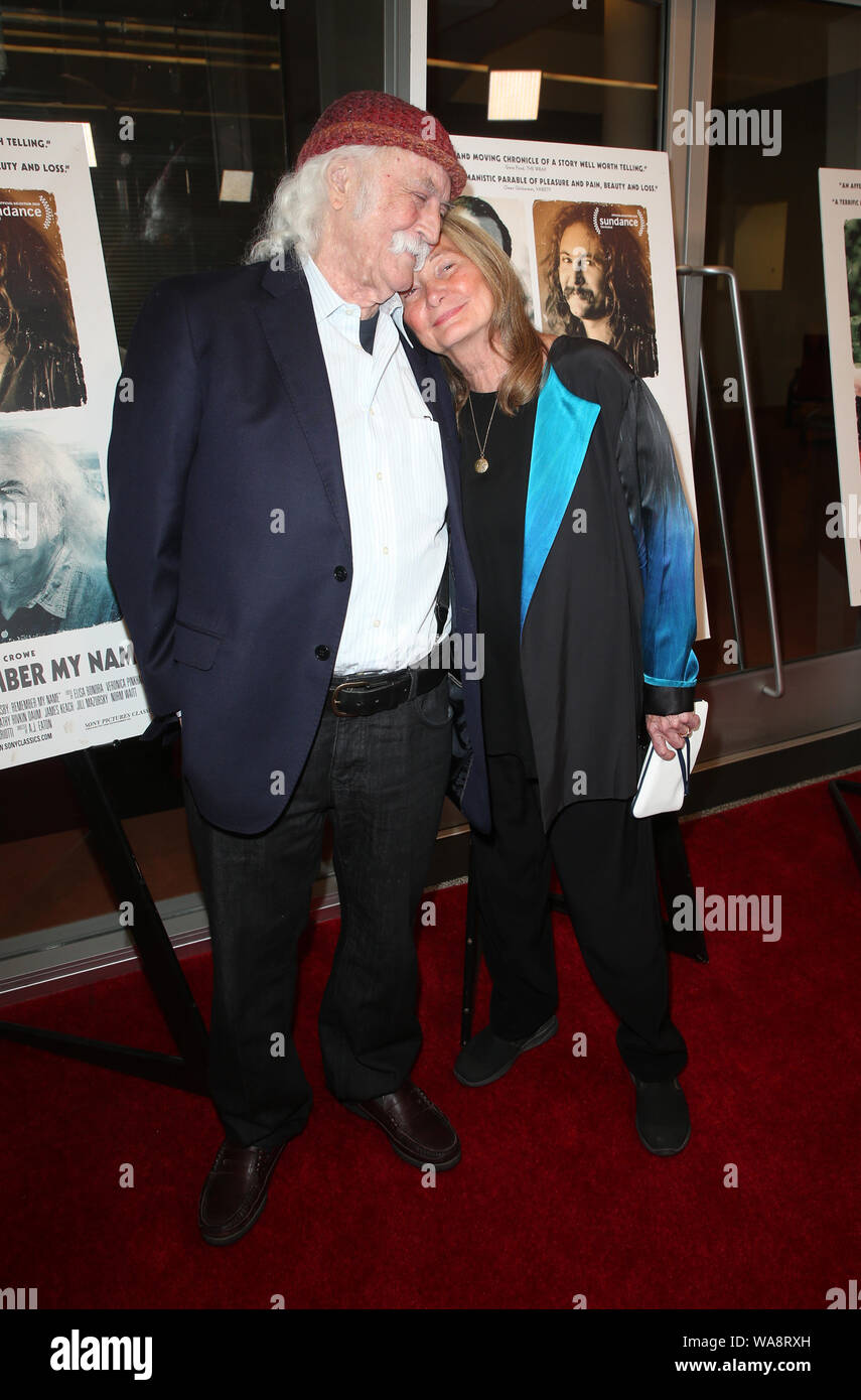 Premiere di Sony Pictures Classic's 'David Crosby: ricordare il mio nome' dotata di: David Crosby, Jan Dance dove: Los Angeles, California, Stati Uniti quando: 19 lug 2019 Credit: FayesVision/WENN.com Foto Stock
