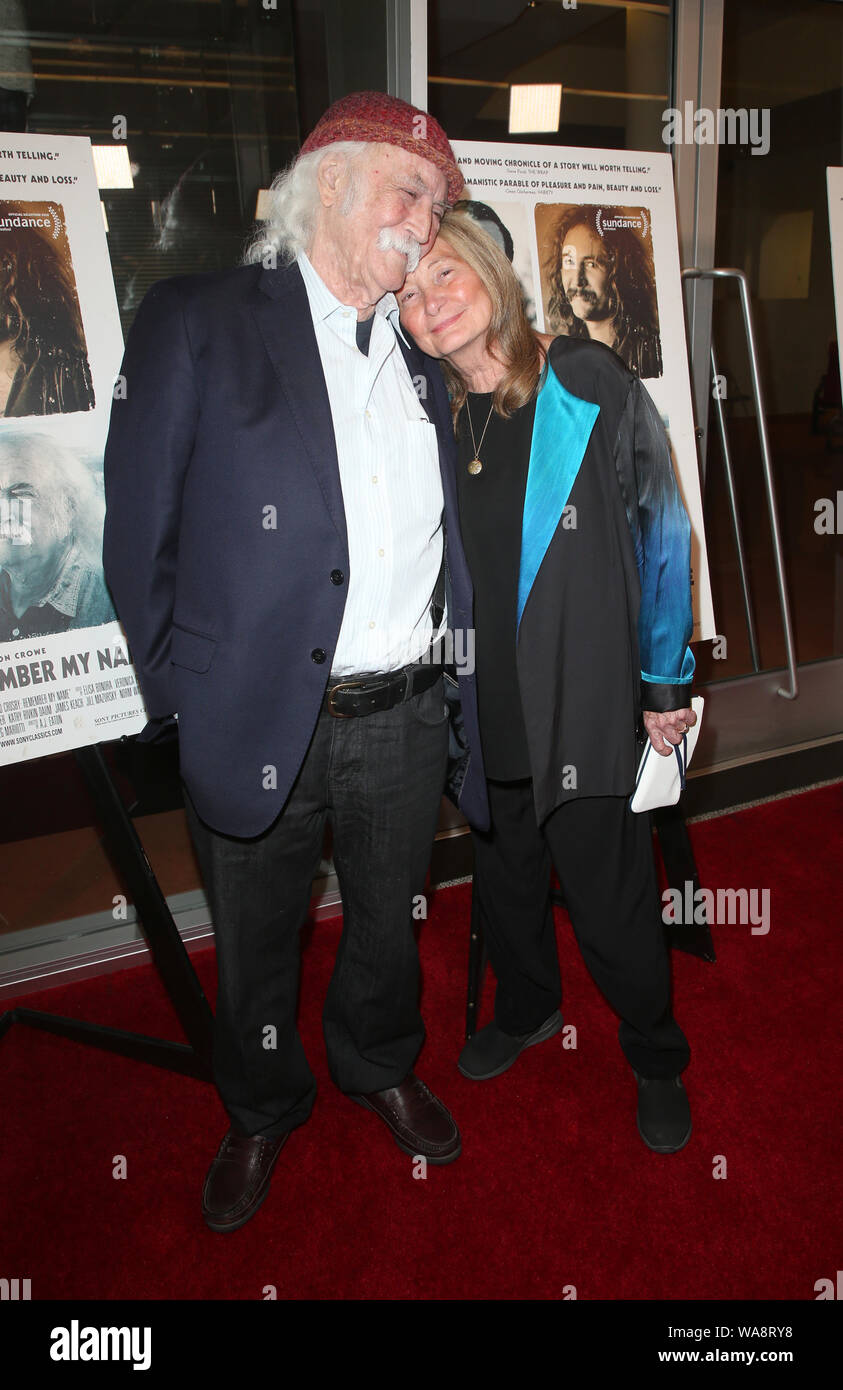 Premiere di Sony Pictures Classic's 'David Crosby: ricordare il mio nome' dotata di: David Crosby, Jan Dance dove: Los Angeles, California, Stati Uniti quando: 19 lug 2019 Credit: FayesVision/WENN.com Foto Stock