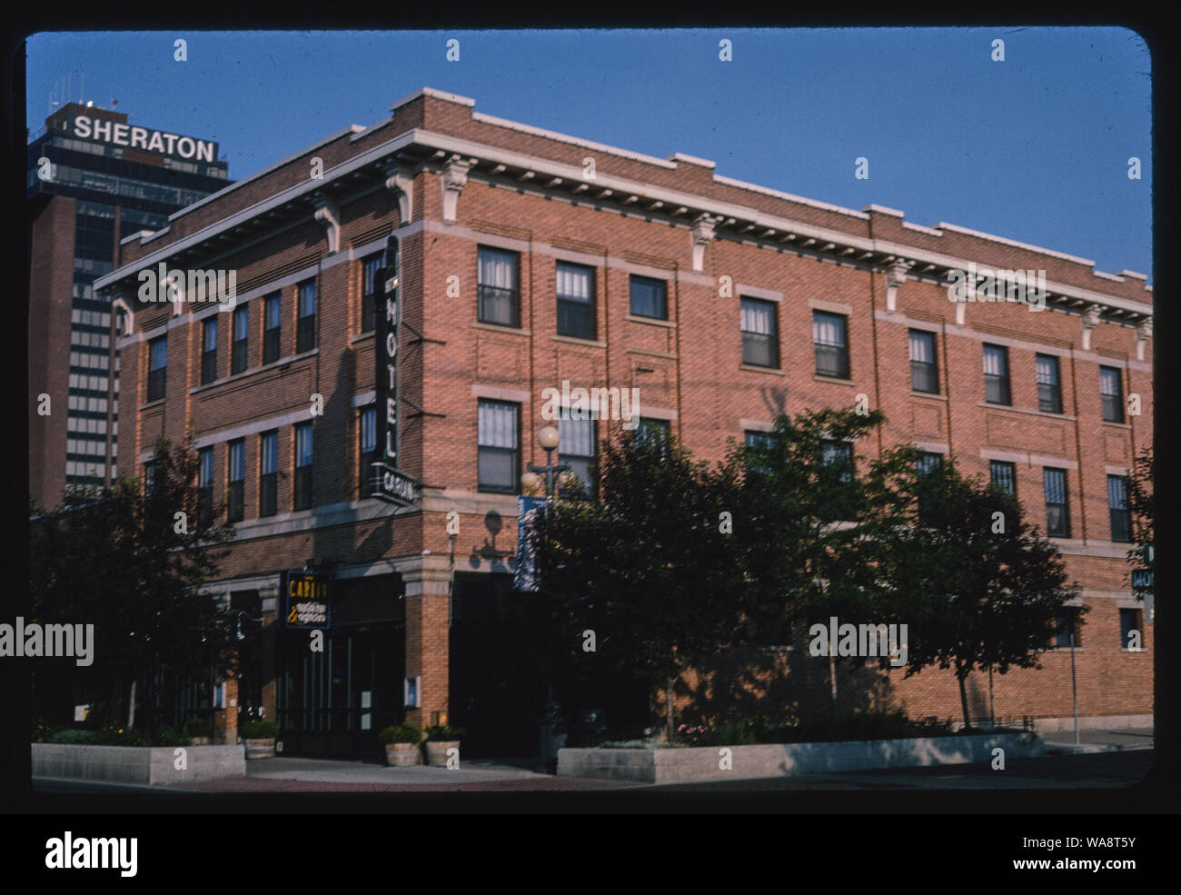 Hotel Carlin, angolo 2, Montana Avenue & 25th Street, Billings, Montana Foto Stock
