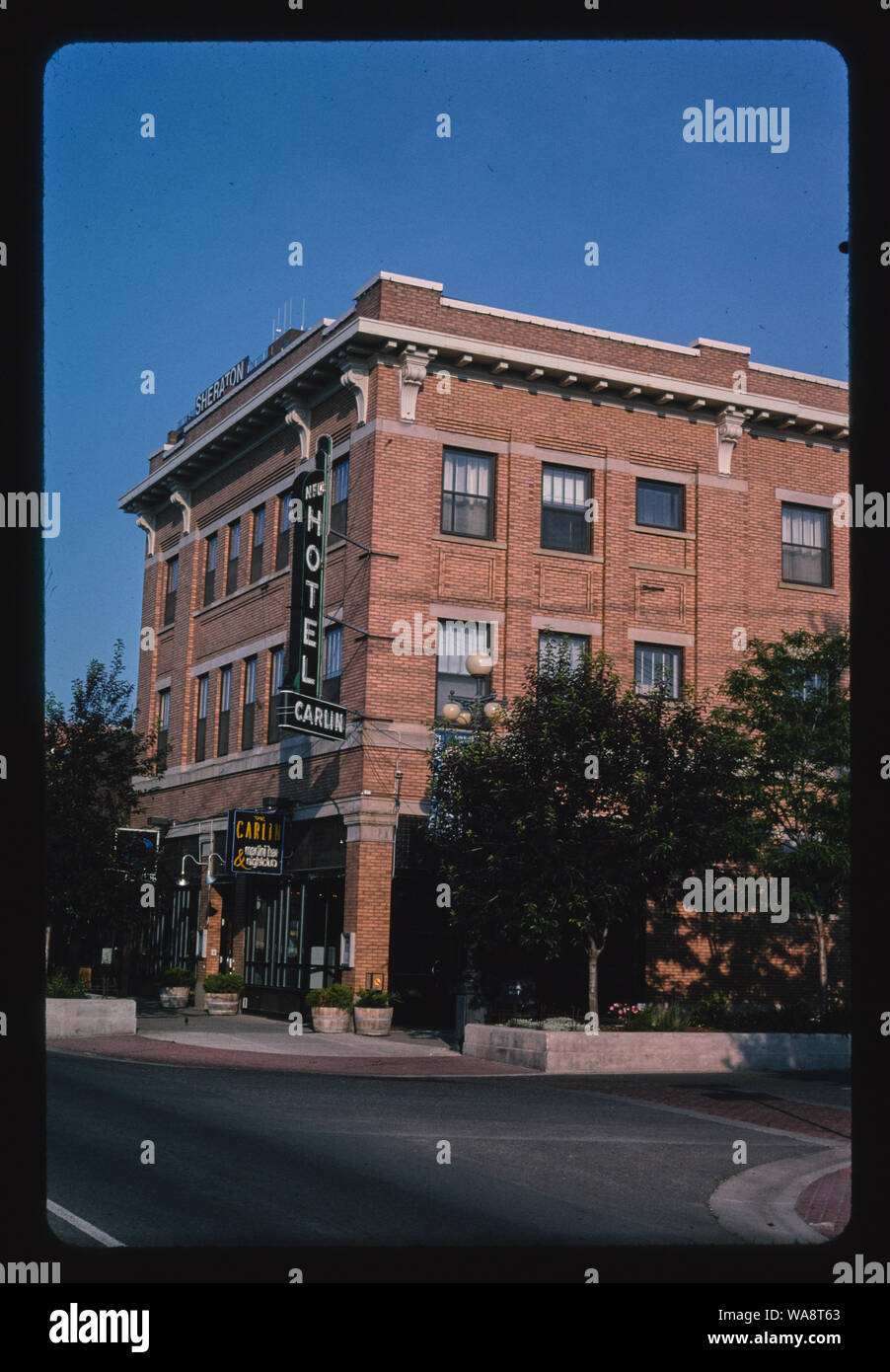 Hotel Carlin, angolo 1, Montana Avenue & 25th Street, Billings, Montana Foto Stock