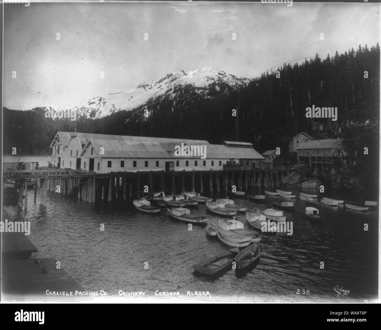 Carlisle Packing Co. Cannery Cordova, Alaska Foto Stock