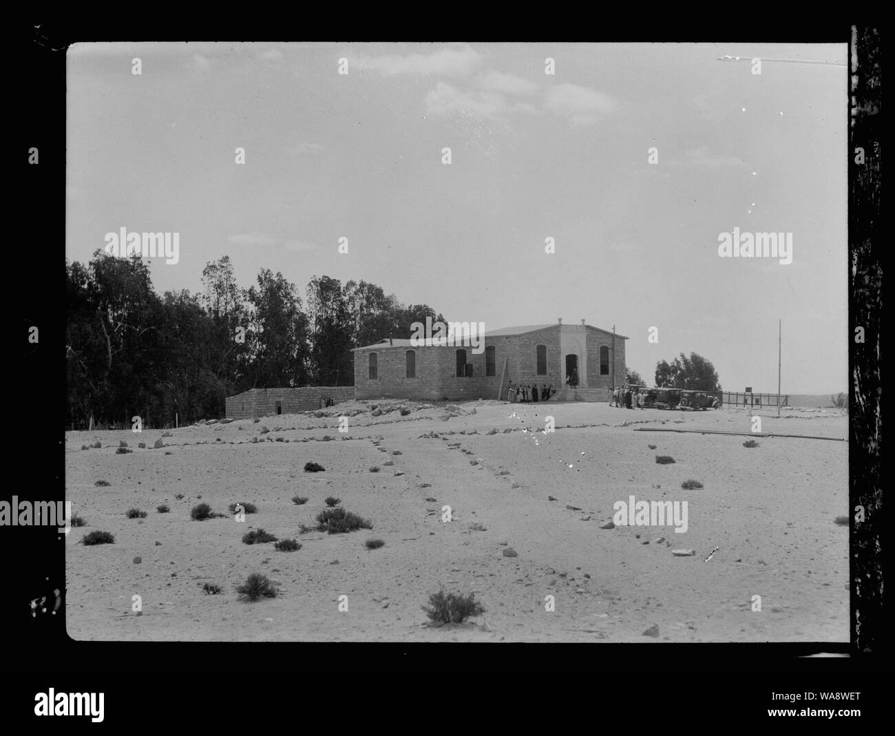 Automobili nel deserto Foto Stock