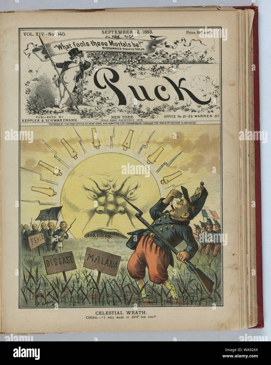 Ira celeste / F. Opper. Foto Stock