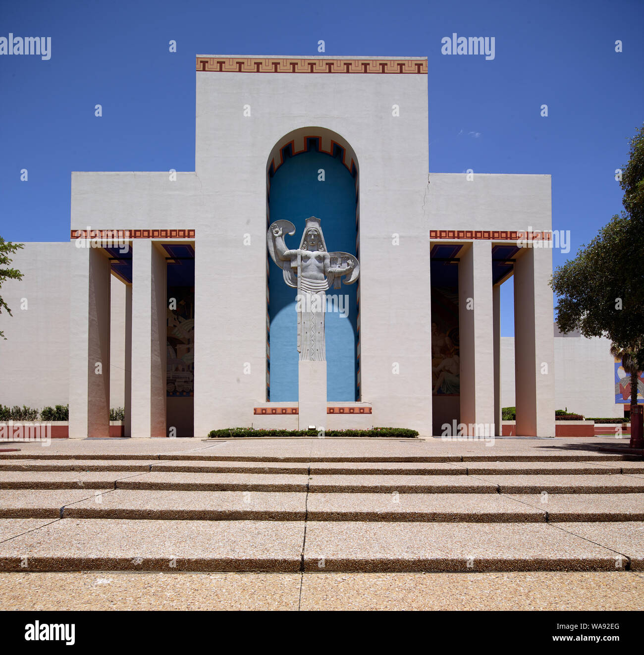 Centennial Hall, a 94.000-piazza-piede exhibition hall al Fair Park, il sito del 1936 Texas Centennial Exposition, e l annuale Texas State Fair ogni anno in quanto, a Dallas, Texas Foto Stock