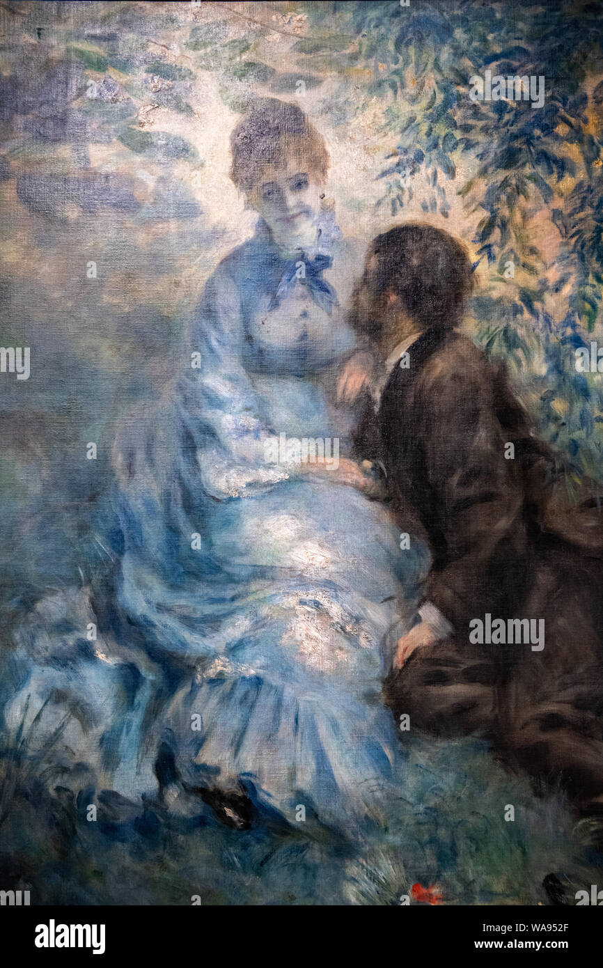 Auguste Renoir del " per gli amanti della pittura in mostra nella Galleria Nazionale di Praga, Repubblica Ceca Foto Stock