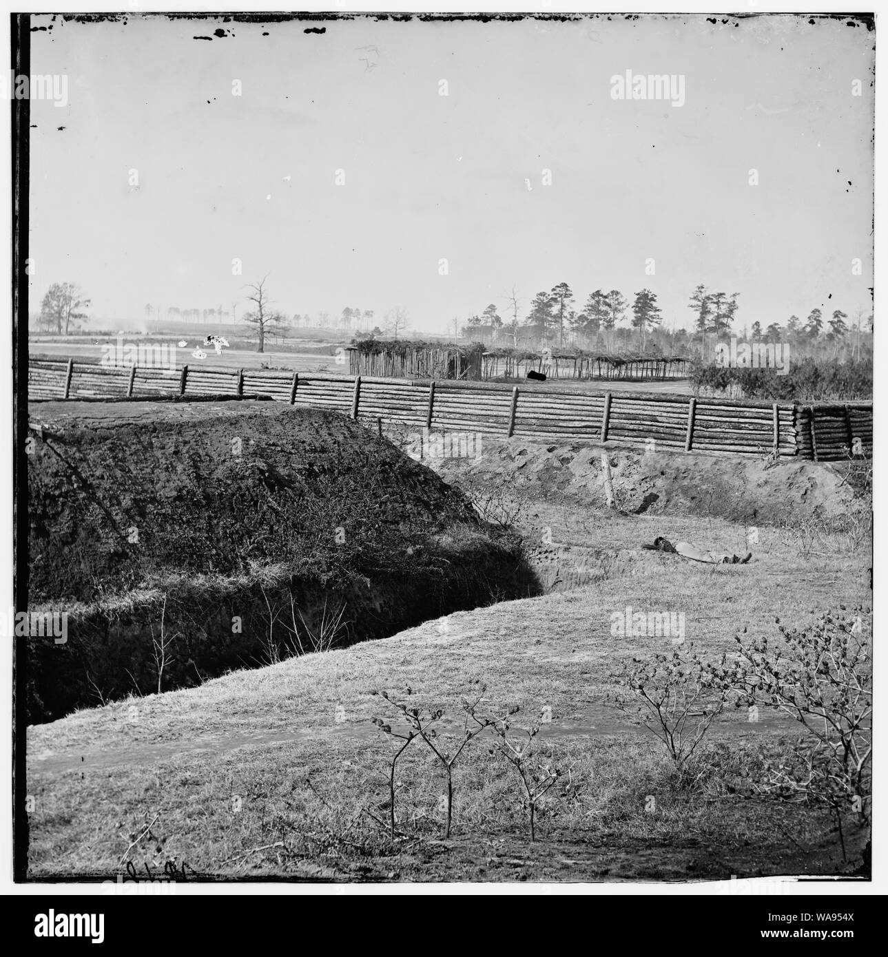 Chapin's Bluff, Virginia (vicinanze). [Fort Burnham] Foto Stock